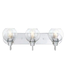 42691 Hukoro 3-Light Brushed Nickel Vanity Light