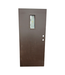 42814 Durable Brown Steel Door With Vision Panel 35.75"W