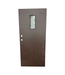 42814 Durable Brown Steel Door With Vision Panel 35.75"W
