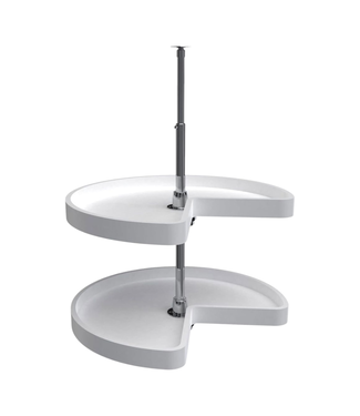 42828 Rev-A-Shelf 2 Tier Kidney Shaped Lazy Susan 24"