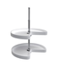 42828 Rev-A-Shelf 2 Tier Kidney Shaped Lazy Susan 24"