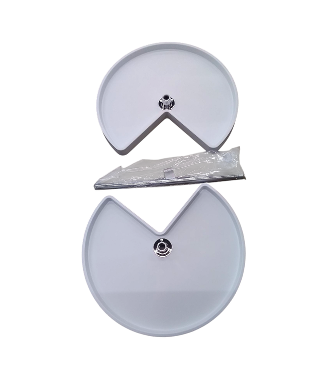 42828 Rev-A-Shelf 2 Tier Kidney Shaped Lazy Susan 24"