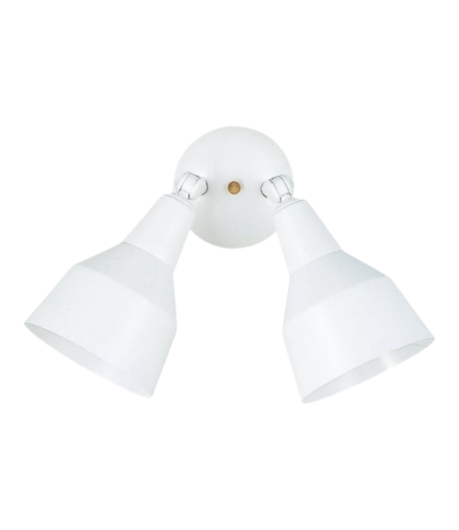 42835 Generation Lighting White 2-Head Adjustable Flood Light