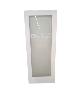 42866 Full-Lite Frosted Glass Pantry Door 32"W