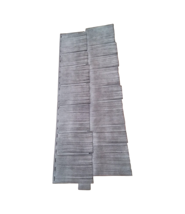 42886 Novik Hand-Split Shake Basalt Vinyl Siding 48.38"L