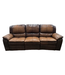 42888 Faux Leather Double Recliner Couch 84"W
