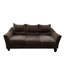 42876 Faux Suede Mocha Couch 79"W