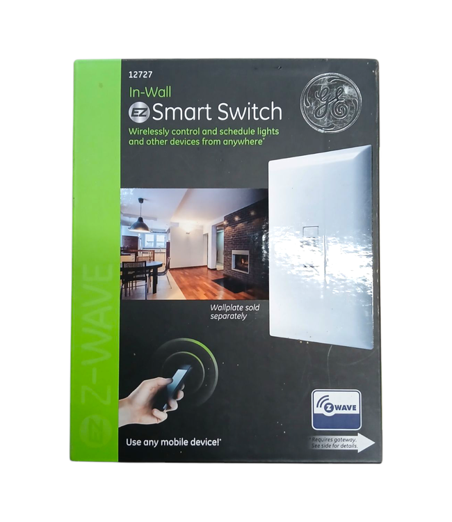 42881 GE White 3-Way Toggle Smart Light Switch