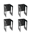 42909 Master Forge Metal Firewood Brackets 4-ct.