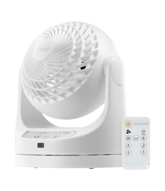42959 WOOZOO Oscillating White Fan w/ Remote Control