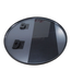 42973 Round Black Framed Wall Mirror