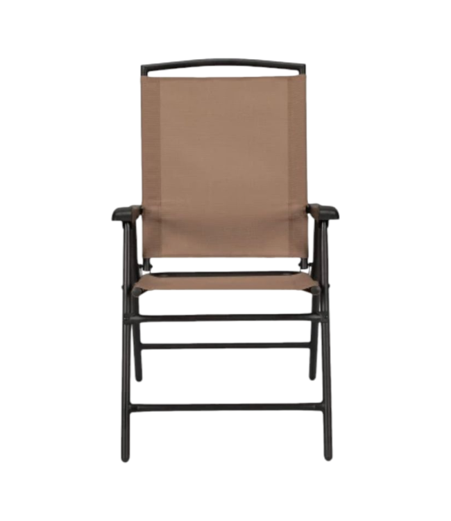 43020 Sunny Isles Mocha Tan Sling Fabric Folding Chair 43020 Sunny Isles Mocha Tan Sling Fabric Folding Chair
