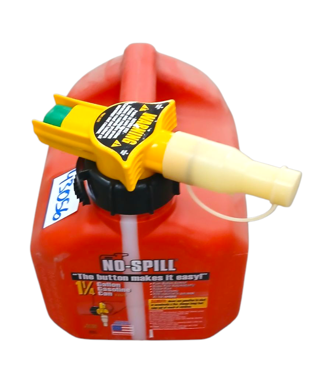43056 No Spill 1.25-Gallon Plastic Gasoline Can