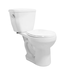 43105 Cato Berlin Series 2 Piece Toilet-To-Go Round White