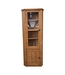 43106 Antique Oak Corner Cupboard 84.5"H