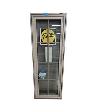 43216 Pella Taupe 8-Panel Casement Window 19.5"W