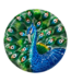 43238 Audubon Peacock Glass Bird Bath