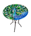 43238 Audubon Peacock Glass Bird Bath
