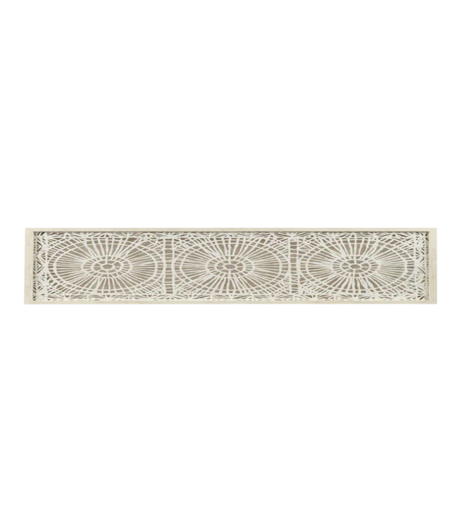 43325 Ink and Ivy Henna Framed Off-White Rice Paper Medallion Wall Decor