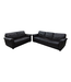 43354 Dark Brown Faux Leather Couch And Loveseat Set