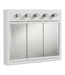 43414 Design House Concord Tri-View White Medicine Cabinet 36"W