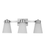 43417 Prominence Home 3-Light Brushed Nickel Vanity Light