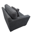 43518 Stone Gray Armchair With Matching Throw Pillow