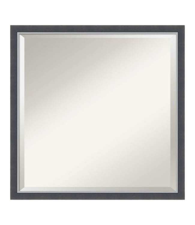 43543 Amanti Art Eva Square Thin Framed Wall Mirror