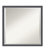 43543 Amanti Art Eva Square Thin Framed Wall Mirror