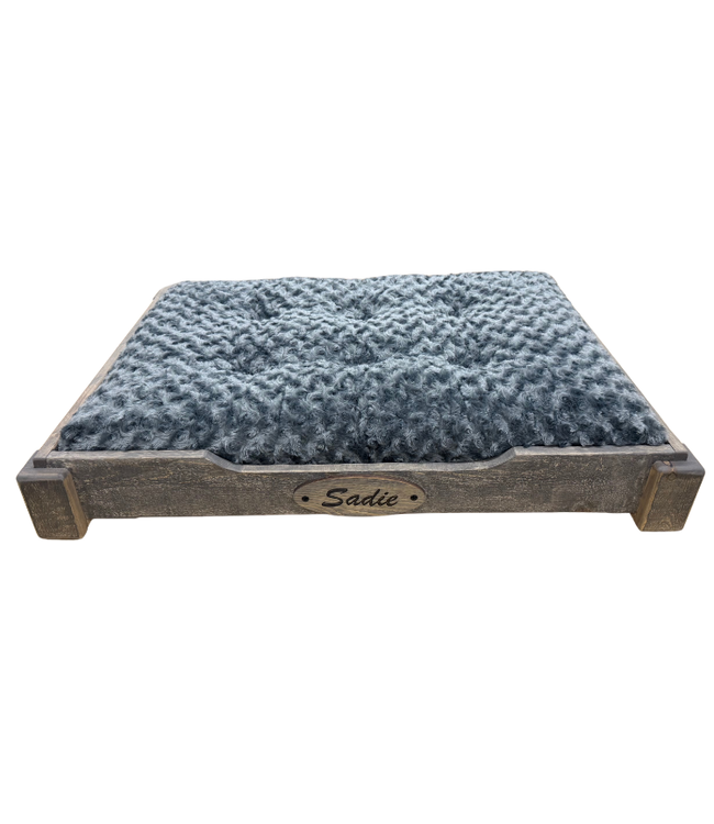 2010  Handcrafted Wood Raised Pet Bed - Small