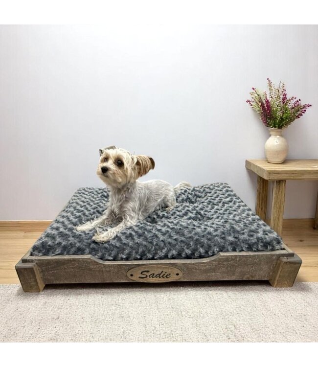 2010  Handcrafted Wood Raised Pet Bed - Small