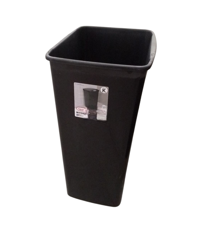 43549 Sterilite Black Trash Can