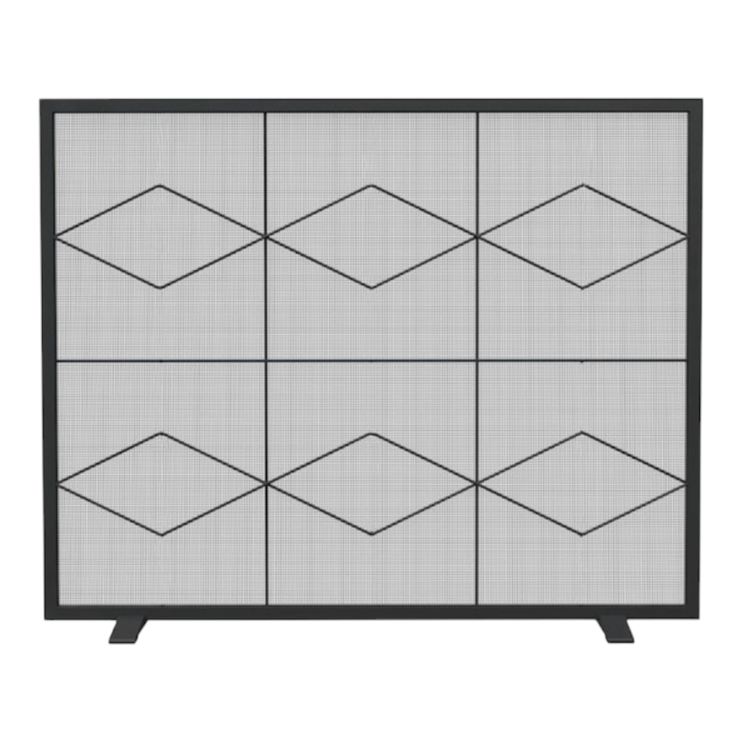 43576 Master Forge Black Diamond Fireplace Screen 37.5