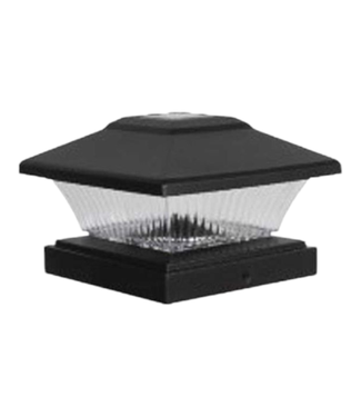 43673  Moonrays Black Solar Fence Cap