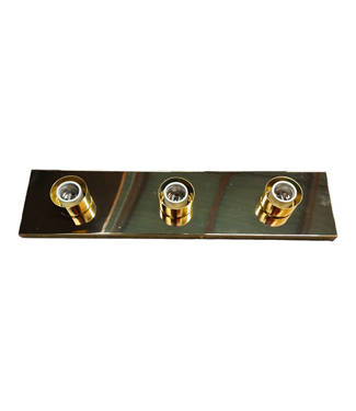 43684 Westinghouse 3-Light Polished Brass Light Bar