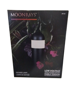 43688 Moonrays Black Bollard Stake Light