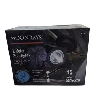 43705 Moonrays Solar Spotlights Set of 2