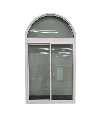 43722 White Vinyl Horizontal Slider w/Arched Top Window 47.25"W