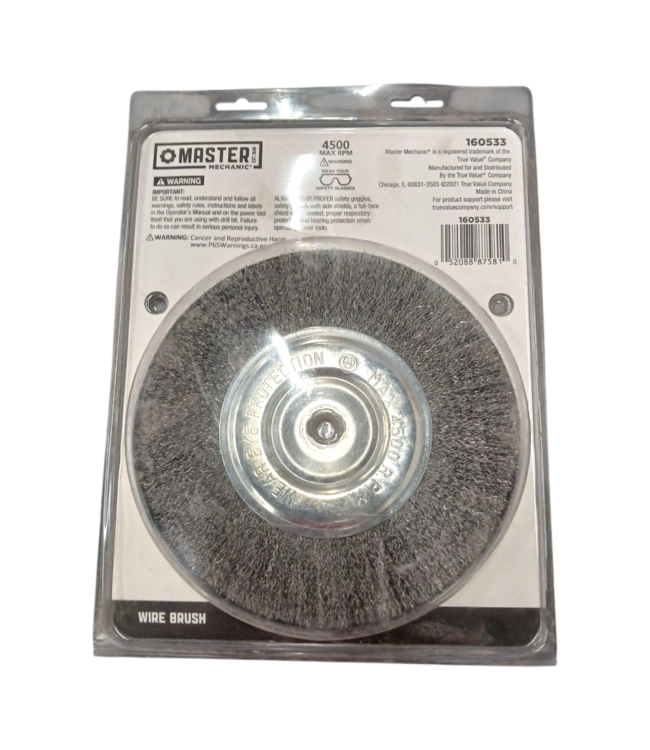 43824 Master Mechanic 8-Inch Wire Wheel Brush