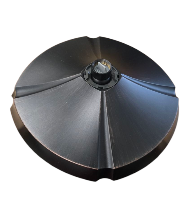 43925 Delta Black Raincan Fixed Shower Head