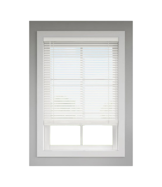 44050 Levolor Trim+Go Cordless White Faux Wood Blinds