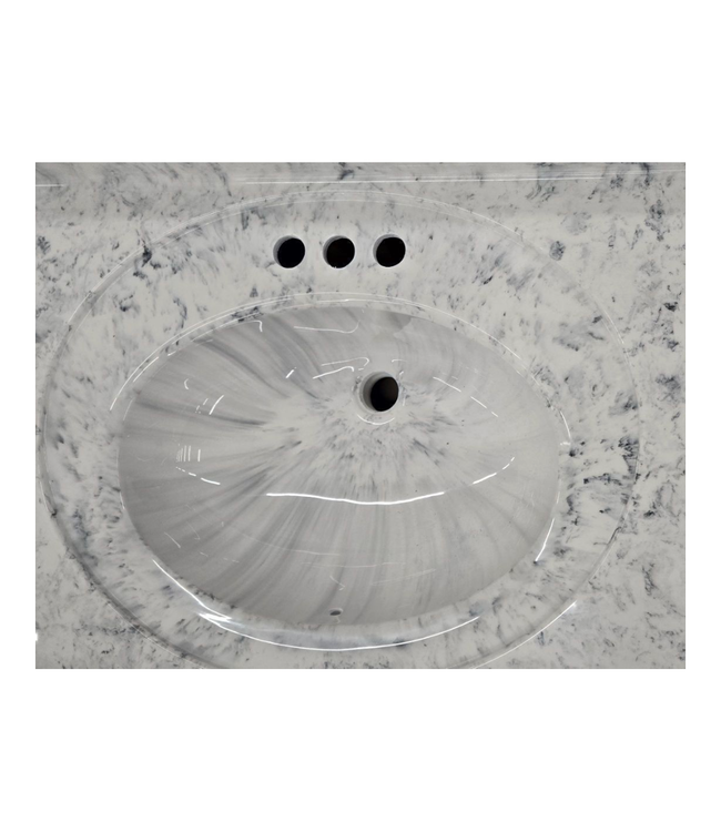 44080 Grey Single Bathroom Vanity 69.5"W