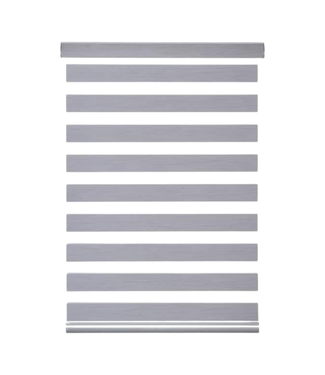 44095 Origin 21 Gray Room Darkening Cordless Zebra Shade 39"W