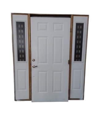 44173 Solid Wood Entryway Door System 69"W