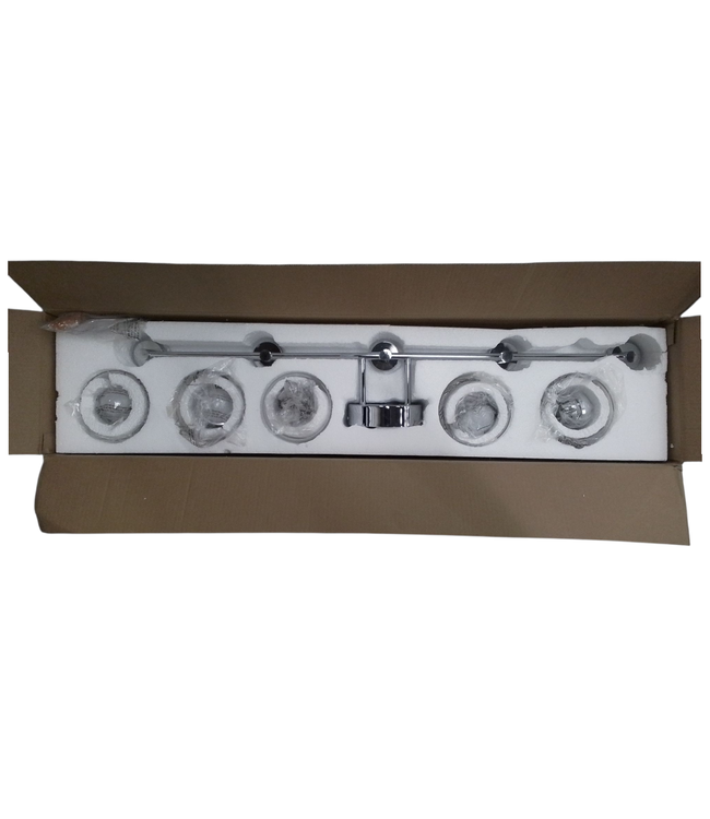 44200 Ltmate Jazava 5 Light Chrome Vanity Light