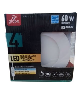 44211 Globe Electric Ultra Slim Recessed Canless Down Light