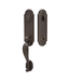 44248 Emtek Remington Black Entrance Handleset