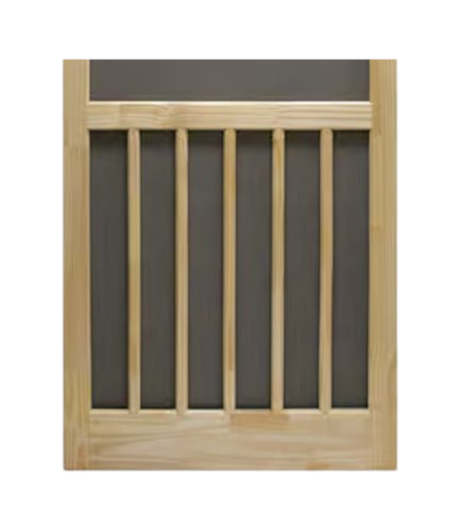 44273 Precision Nantucket Natural Wood Screen Door 36"W