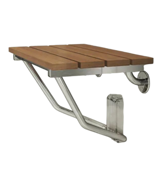 44308 Dreamline Teak Wood Wall Mount Shower Seat