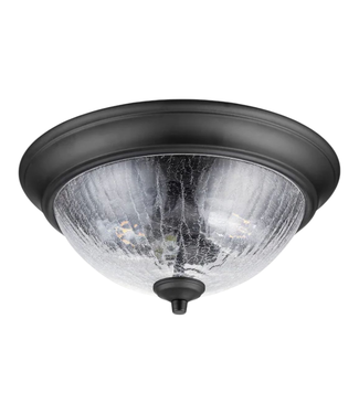 44346 Allen + Roth 13" Black Flush Mount Light